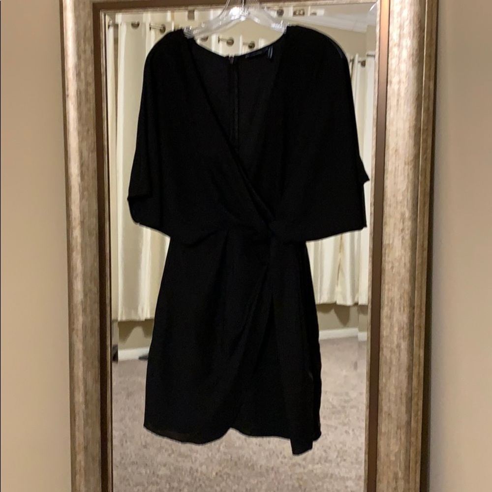 Marciano by Guess Faux Wrap Black Dress